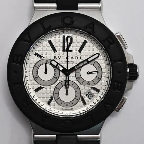 Bulgari Diagono DG 42 SV CH 42mm Stainless steel Black