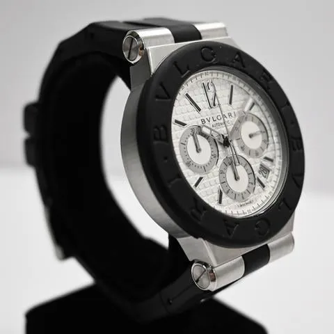 Bulgari Diagono DG 42 SV CH 42mm Stainless steel Black 5