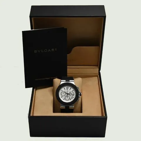 Bulgari Diagono DG 42 SV CH 42mm Stainless steel Black 9