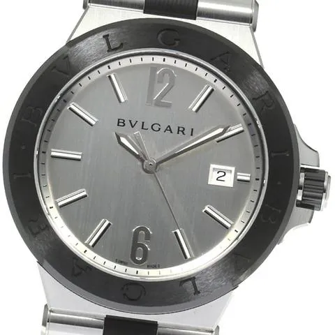 Bulgari Diagono DG42SC 42mm Ceramic Silver