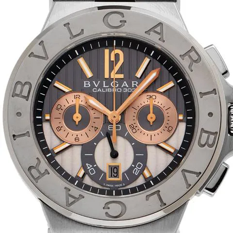 Bulgari Diagono DG42SWGCH 42mm Yellow gold and Stainless steel