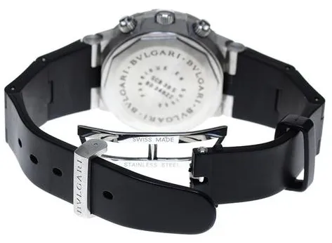 Bulgari Diagono SCB38S 38mm Stainless steel Black 2