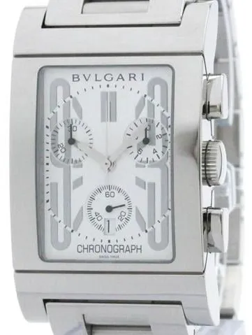 Bulgari Rettangolo RTC 49 S 49mm Stainless steel White