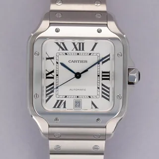 Cartier Santos de Cartier 4072 Stainless steel White