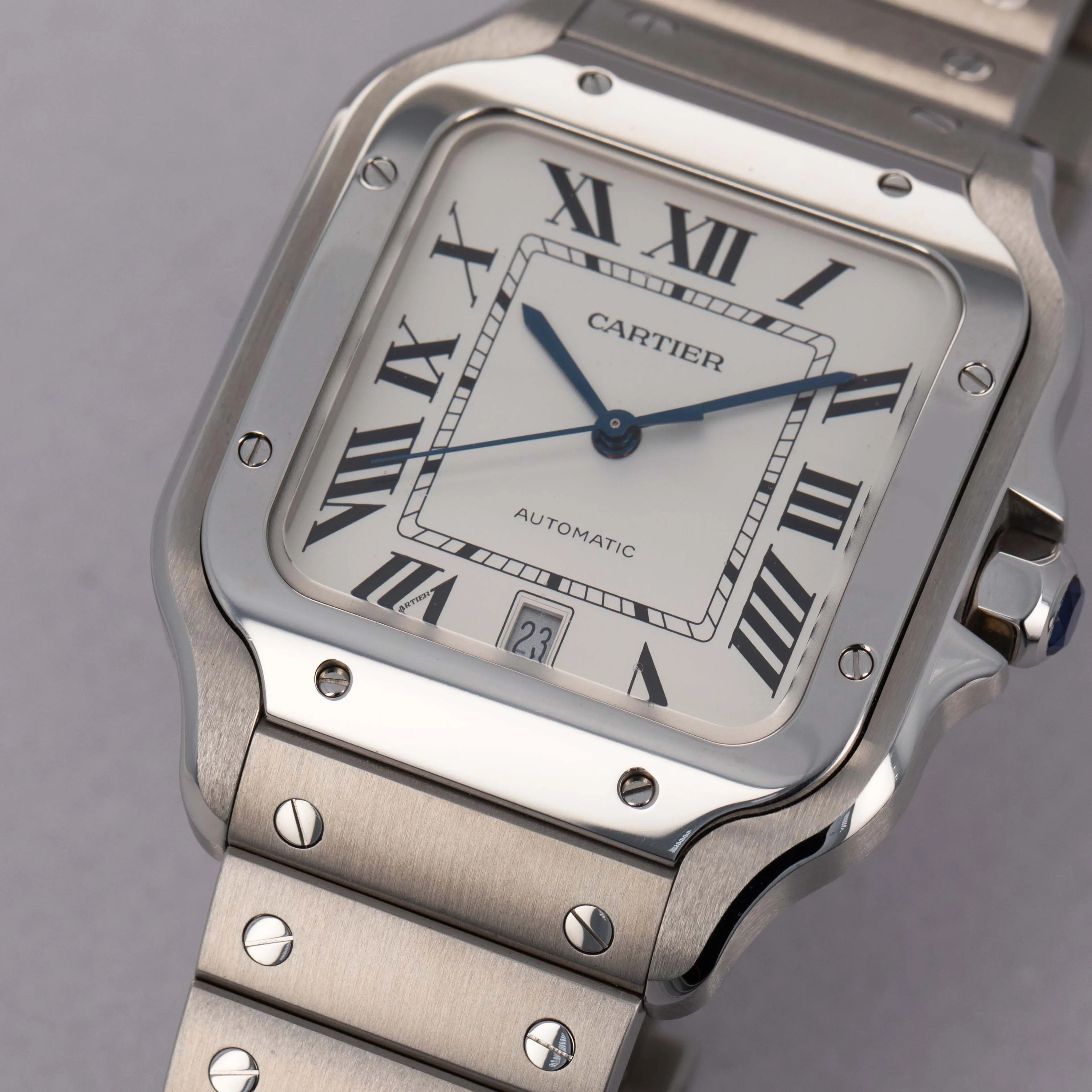 Cartier Santos de Cartier 4072 39.8mm Stainless steel White 2