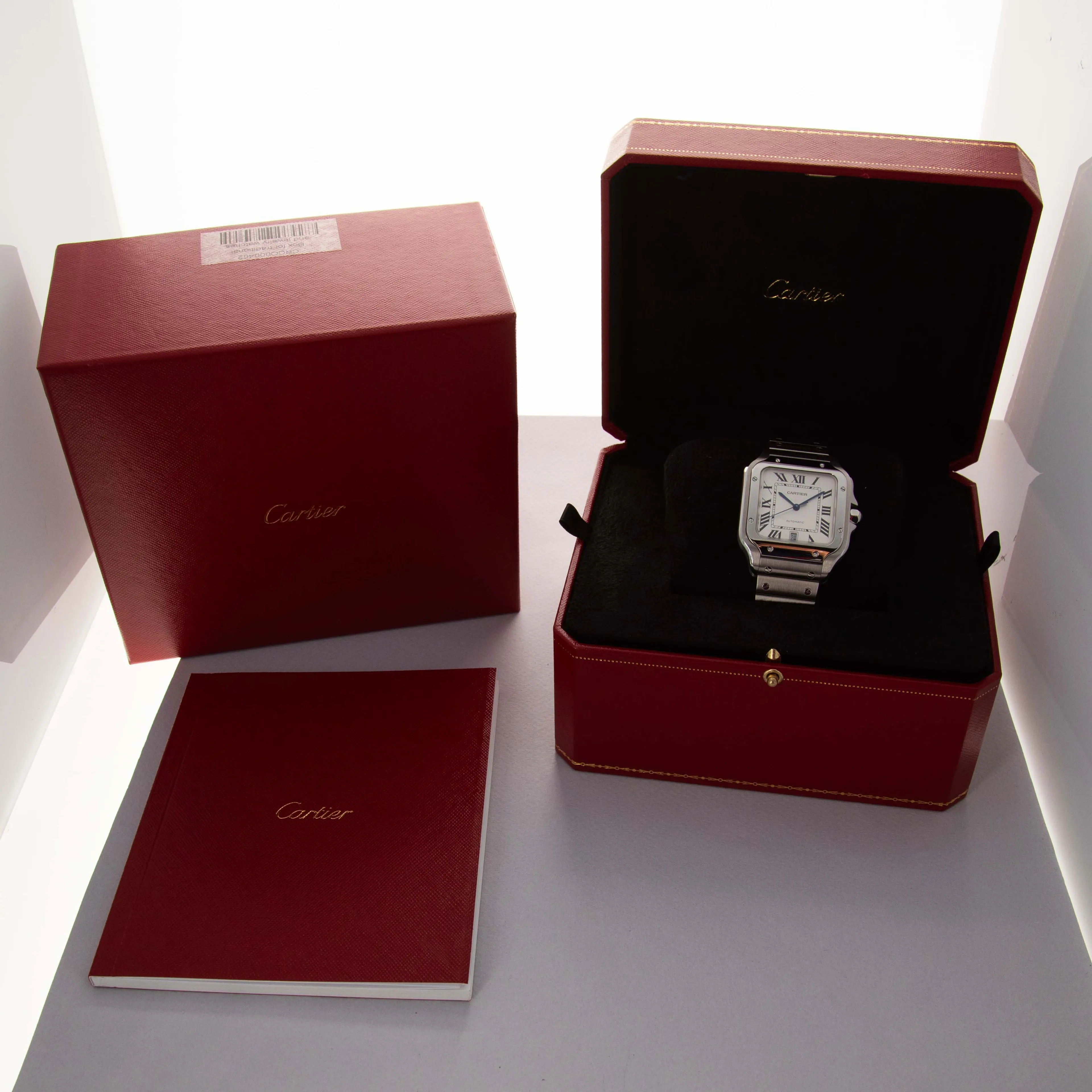 Cartier Santos de Cartier 4072 39.8mm Stainless steel White 14