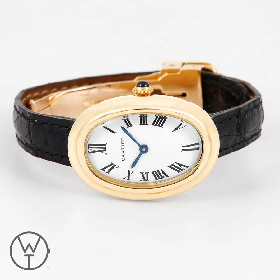 Cartier Baignoire 78094 22.5mm Yellow gold White 9