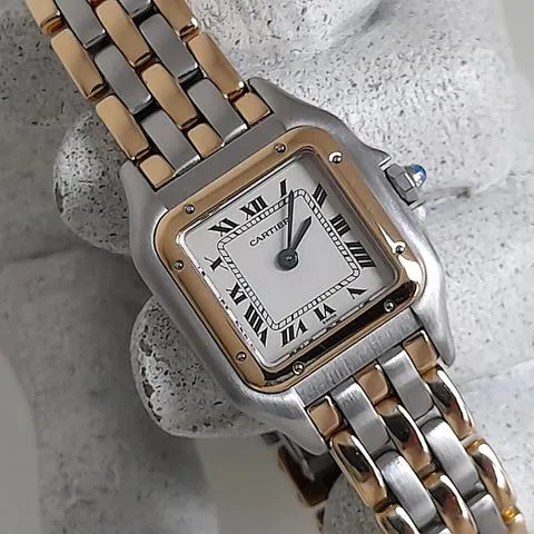 Cartier Panthère 66921 22mm Yellow gold and Stainless steel White