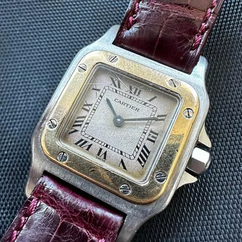 Cartier Santos 1057930 24mm Yellow gold and Stainless steel White 1