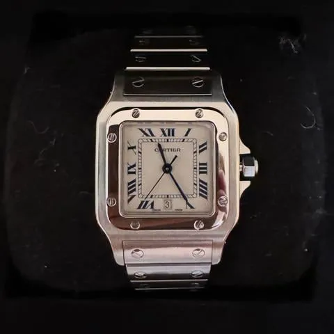 Cartier Santos Galbée 1564 29mm Stainless steel White