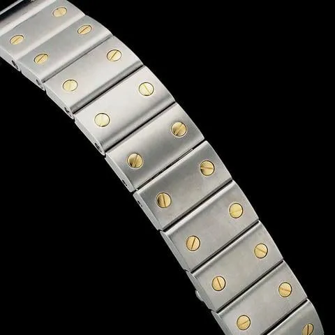 Cartier Santos Galbée SM W20012C4 34mm Yellow gold and Stainless steel Silver 2