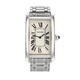 Cartier Tank Américaine 1734 Platinum Silver