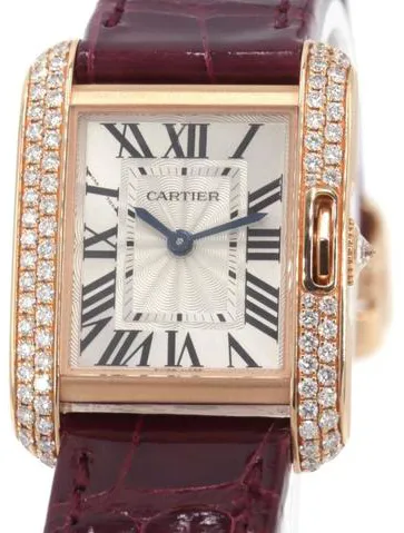 Cartier Tank Anglaise WT100013 30mm Rose gold Silver