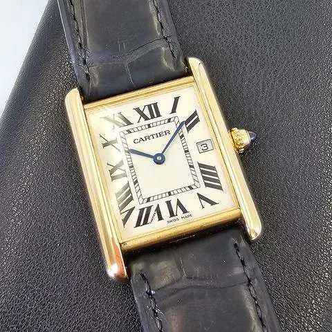 Cartier Tank Louis Cartier W1529756 25.5mm Yellow gold Silver