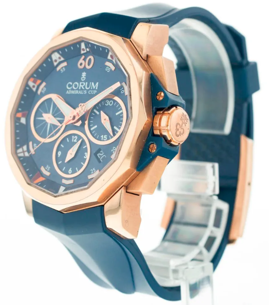 Corum Admiral's Cup 01.0023 44mm Rose gold Blue 1