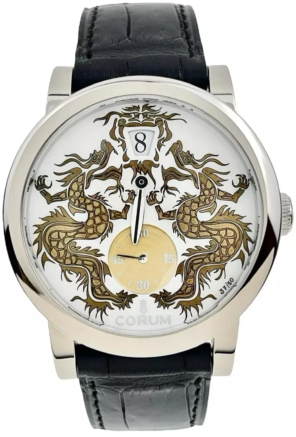 Corum Jump Hour Dragon 42 White Gold Z154/92547-154.201.59/0F81 BLDR 42mm White gold White