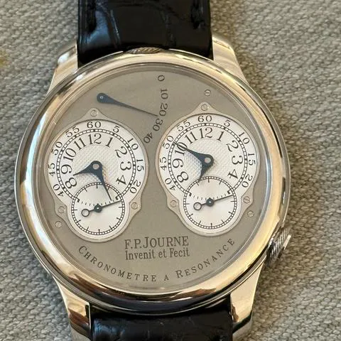 F.P. Journe Chronomètre à Résonance Chronometre a Resonance 40mm Platinum Silver