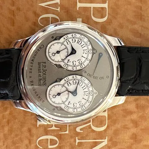 F.P. Journe Chronomètre à Résonance Chronometre a Resonance 40mm Platinum Silver 7