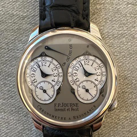 F.P. Journe Chronomètre à Résonance Chronometre a Resonance 40mm Platinum Silver 13