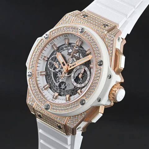 Hublot King Power 701.OE.0128.GR.1704 48mm Rose gold Skeletonized