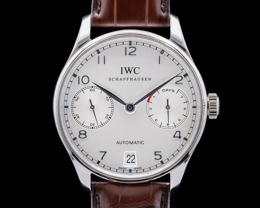 IWC Portugieser IW500104 42mm Platinum Silver