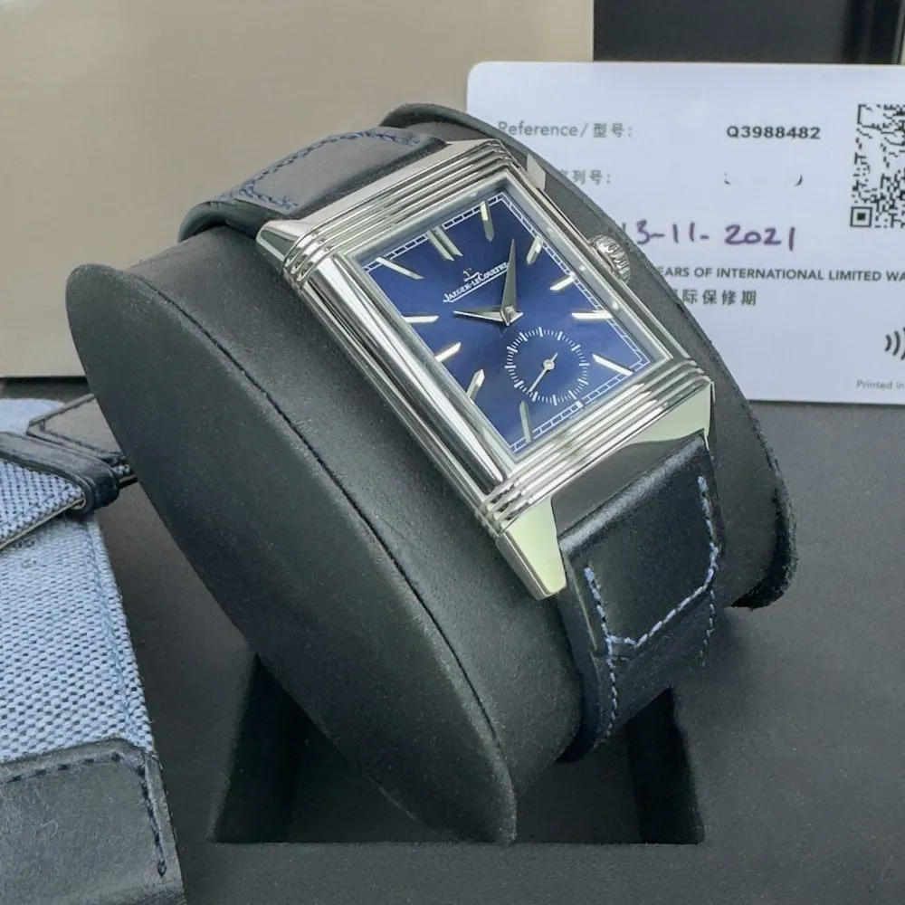 Jaeger-LeCoultre Reverso Tribute Q3988482 28mm Stainless steel Blue