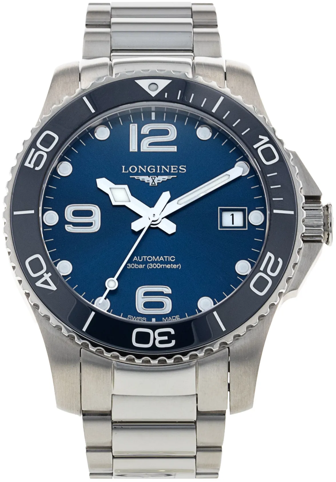 Longines HydroConquest L37804966 39mm Stainless steel Blue