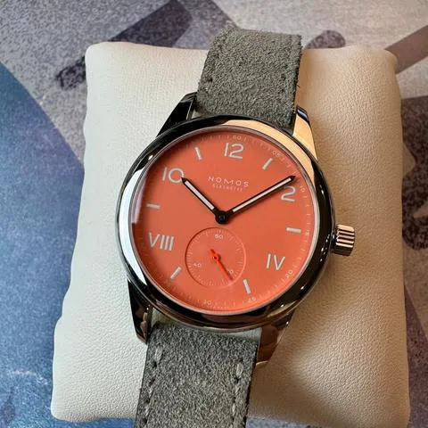 NOMOS Club 714 36mm Stainless steel Orange