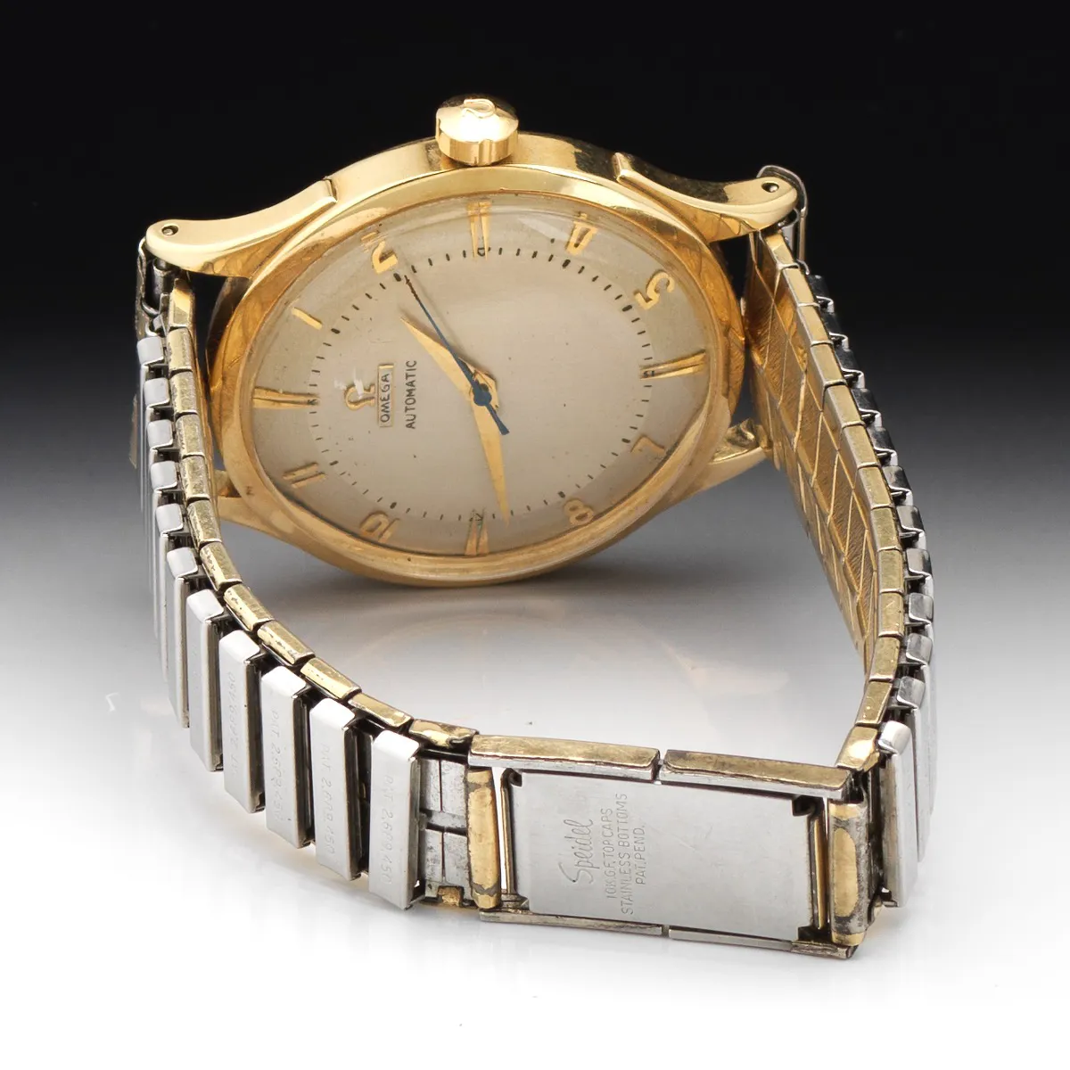 Omega 2584 35mm 14k yellow gold White 4