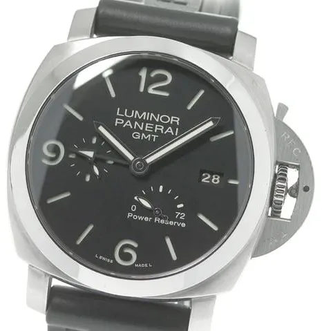 Panerai Luminor 1950 3 Days GMT Power  PAM 00347 45mm Stainless steel Black