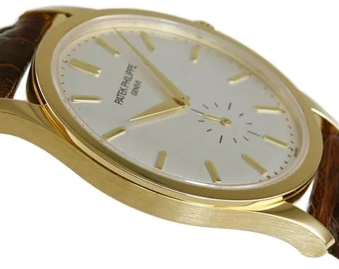 Patek Philippe Calatrava 5196J-001 37mm Yellow gold Silver 2