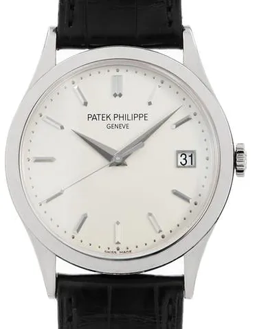 Patek Philippe Calatrava 5296G-010 38mm White gold Silver