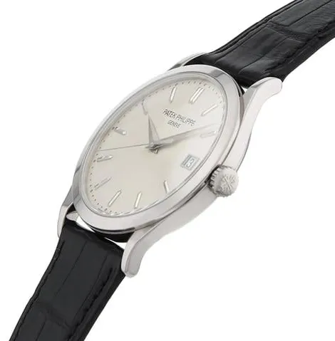 Patek Philippe Calatrava 5296G-010 38mm White gold Silver 1