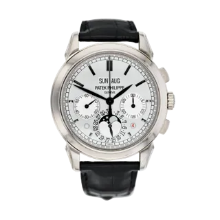 Patek Philippe Perpetual Calendar Chronograph 5270G-001 White gold Silver