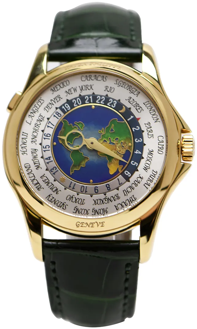 Patek Philippe World Time 5131J-001 39.5mm Yellow gold Cloisonne Enamel Dial