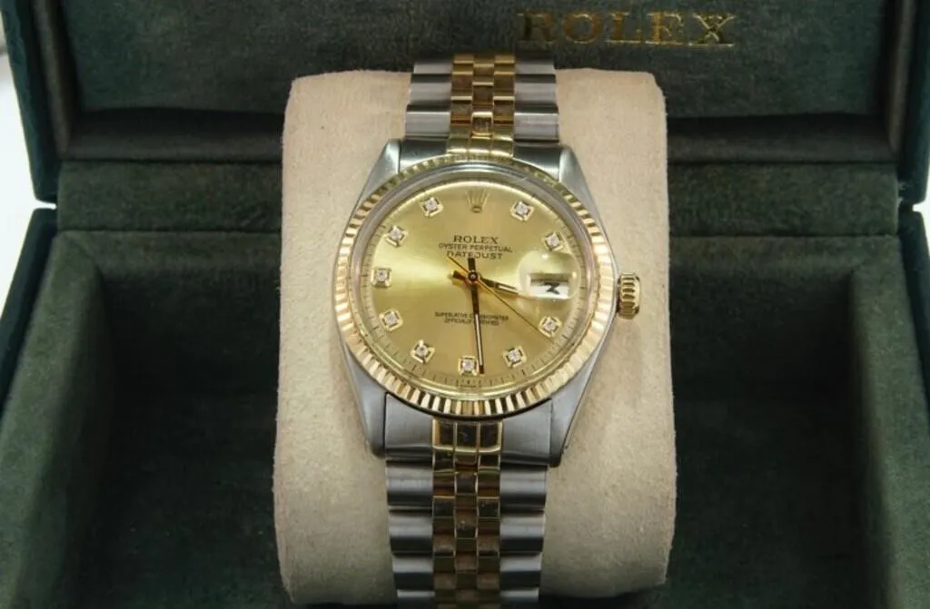 Rolex Datejust 36mm Stainless steel and 14k yellow gold Champagne 2