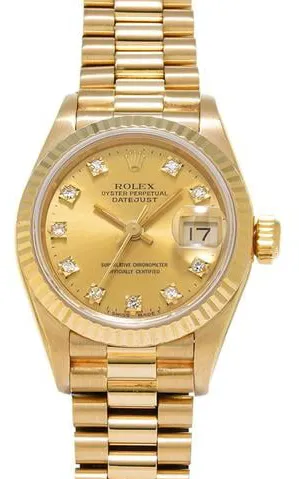 Rolex Datejust 69178G 26mm Yellow gold Champagne