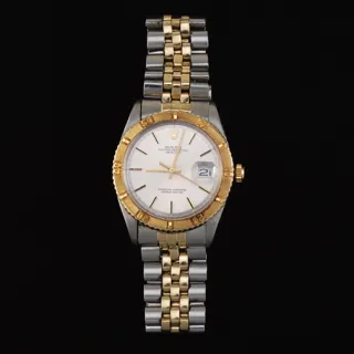 Rolex Datejust Turn-O-Graph 1625 14k yellow gold White