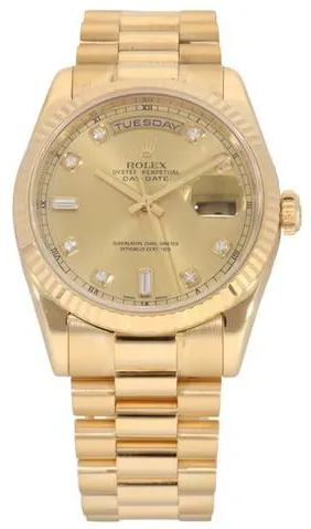 Rolex Day-Date 36 118238 36mm Yellow gold Champagne