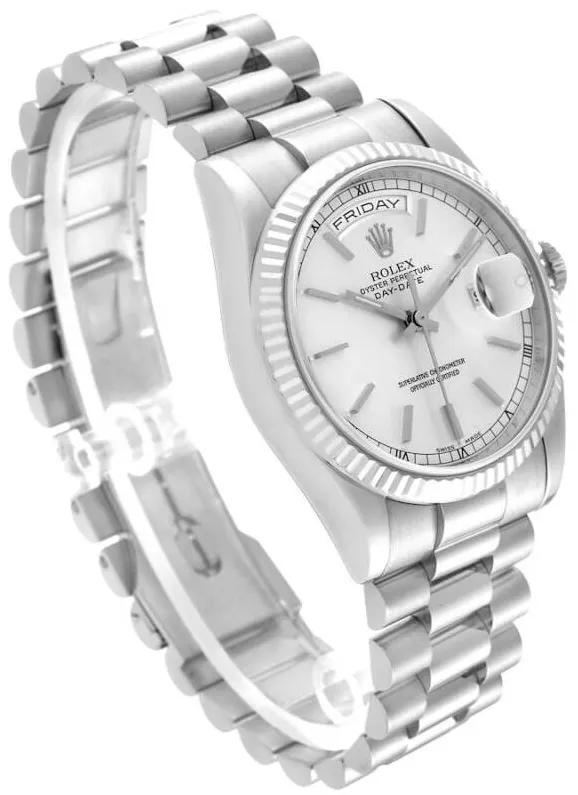 Rolex Day-Date 36 118239 36mm White gold Silver 3