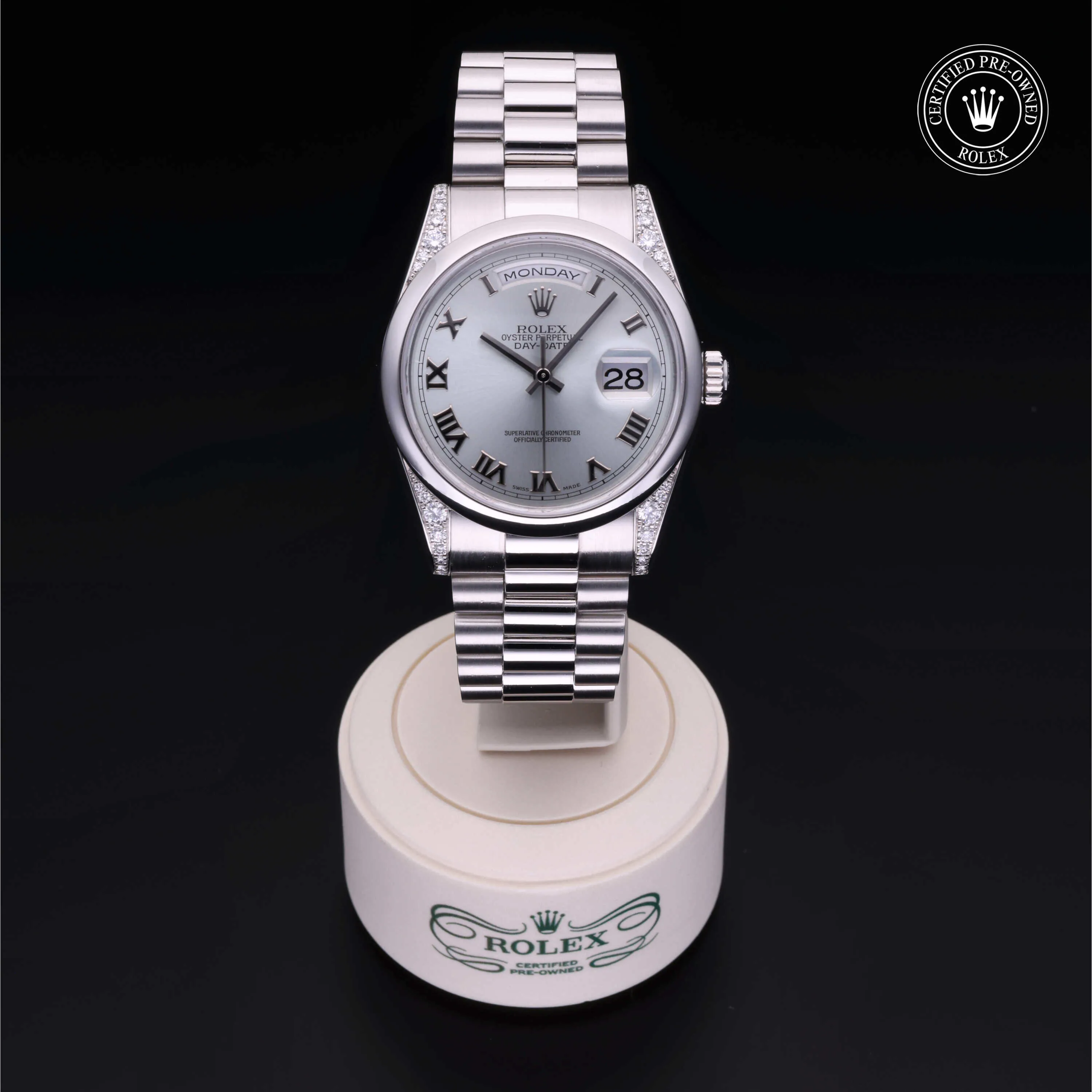 Rolex Day-Date 36 118296 36mm Platinum Blue and dial 1