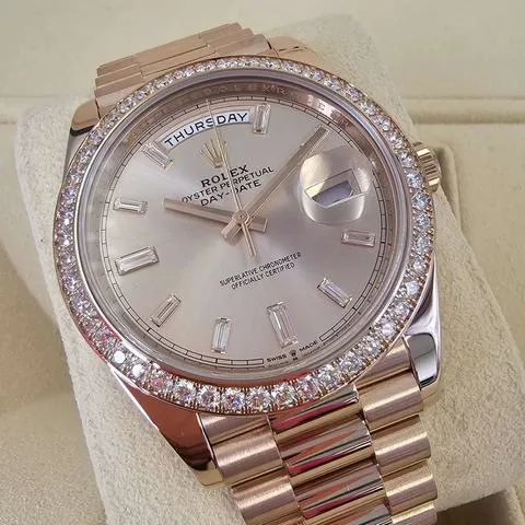 Rolex Day-Date 40 228345RBR 40mm Rose gold Champagne