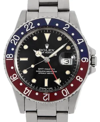 Rolex GMT-Master 16750 40mm Stainless steel Black