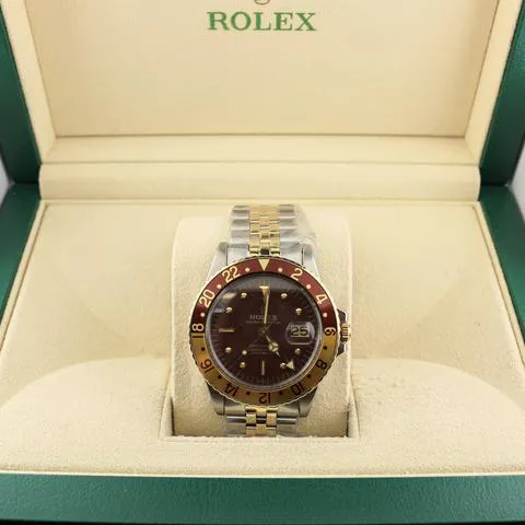 Rolex GMT-Master 1675 40mm Yellow gold and Stainless steel Brown