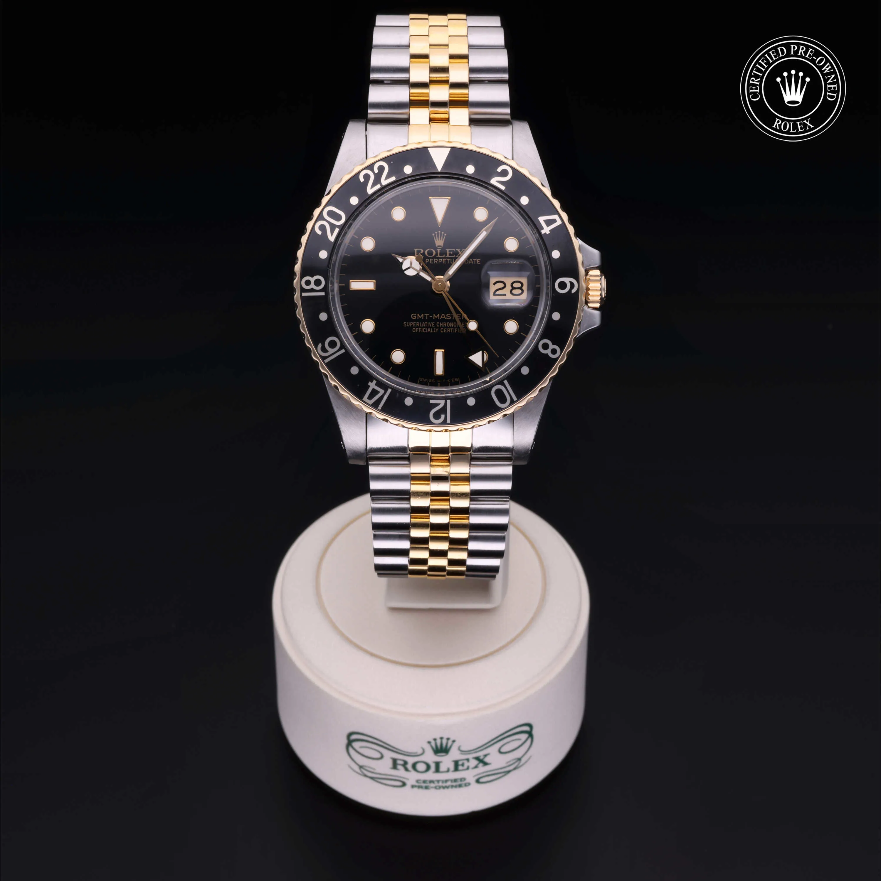 Rolex GMT-Master 16753 40mm Yellow gold and Oystersteel Black 1