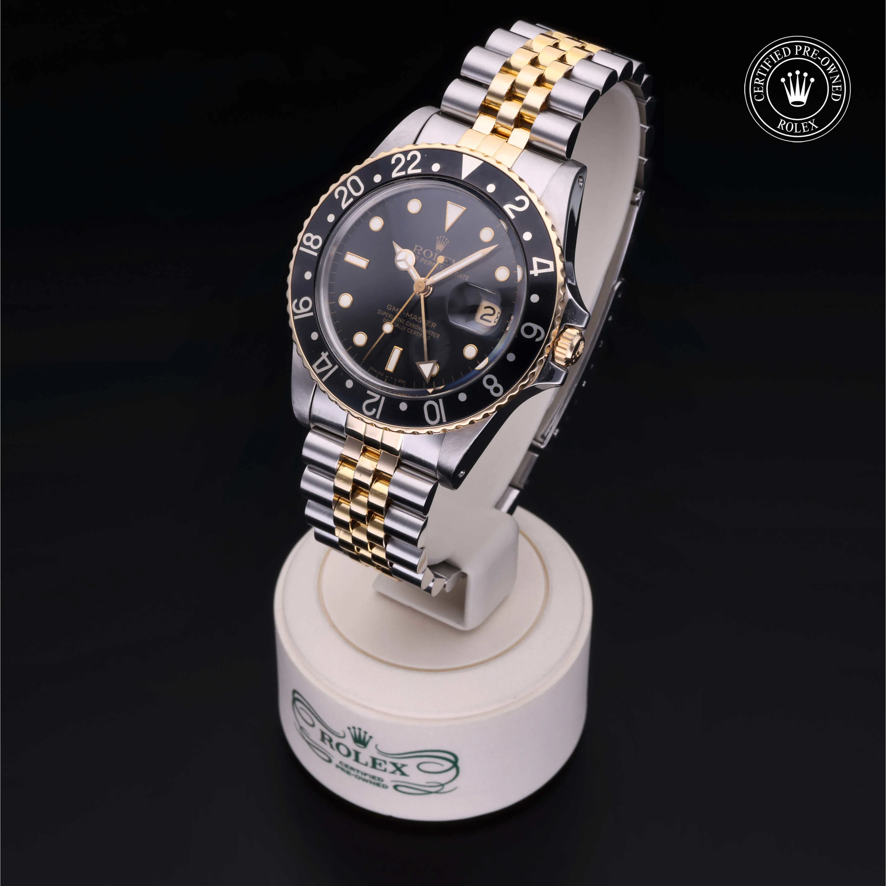 Rolex GMT-Master 16753 40mm Yellow gold and Oystersteel Black 2