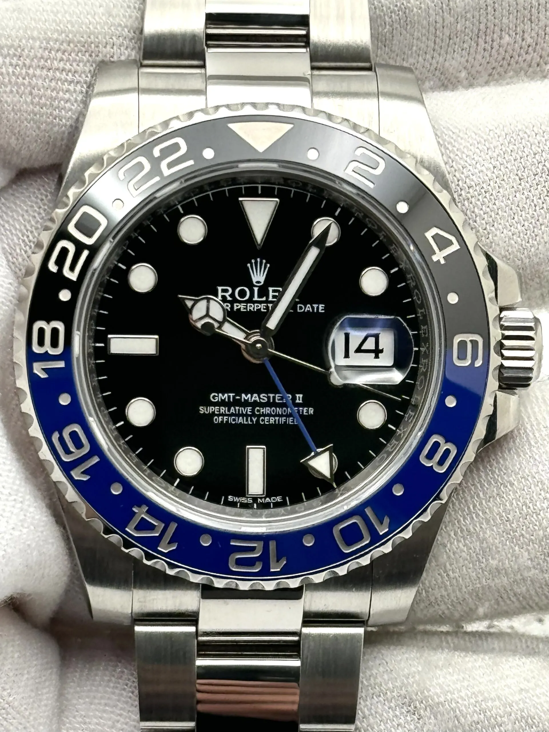 Rolex GMT-Master II 116710BLNR 40mm Stainless steel Black