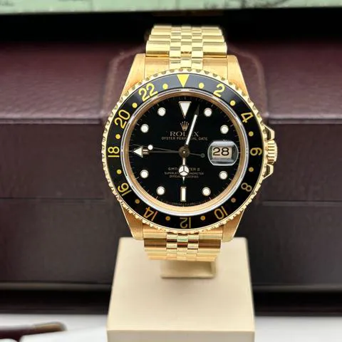 Rolex GMT-Master II 16718 40mm Yellow gold Black 12