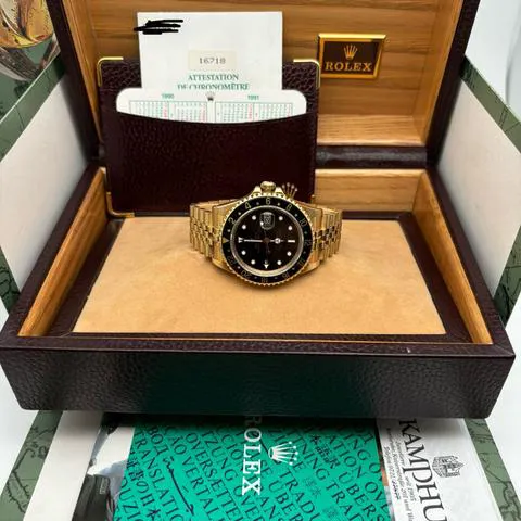 Rolex GMT-Master II 16718 40mm Yellow gold Black 14