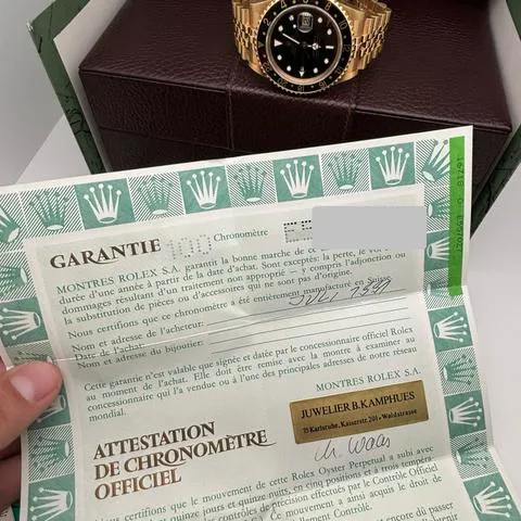 Rolex GMT-Master II 16718 40mm Yellow gold Black 15